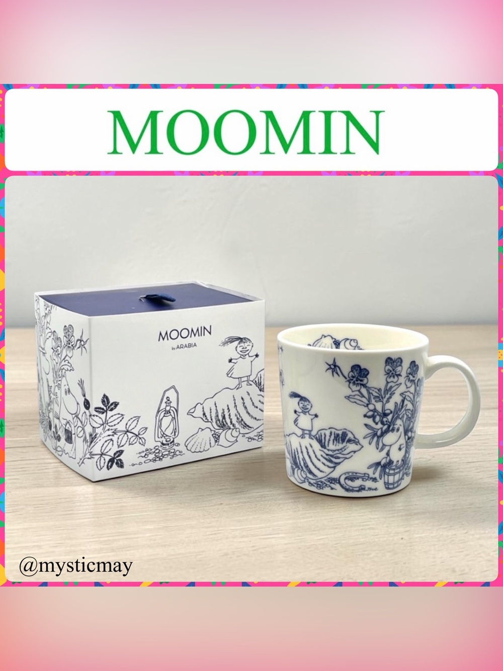 NEW Limited Ed 150th Anniversary ARABIA 2023 Moomin Day Sea Breeze 3 oz Mug Cup
